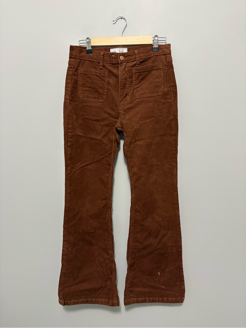 Gap 70’s Flare High-Rise Boho Festival Desert Brown Corduroy Wide Leg Jeans